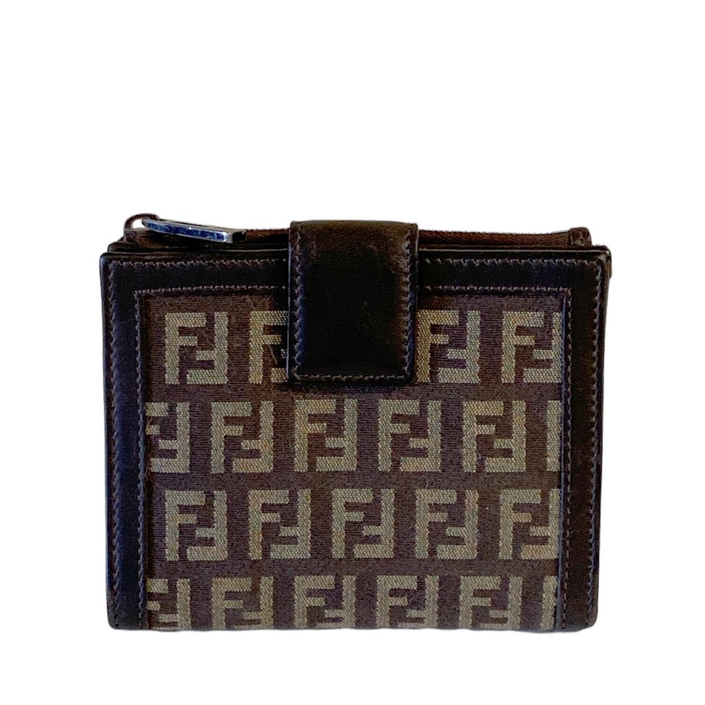 Authentic Fendi Zucca Compact Wallet